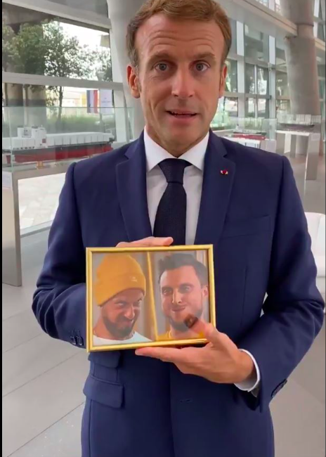 Sticker De Raptorguevara Sur Emmanuel Macron Mcfly Carlito Defi Photo