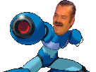rockman-capcom-canon-bleu-tireur-citron-robot-megaman-man-mega-bomber-combat-blue