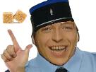 sucres-deux-gendarme-2-sourire-allemand-woodys-police-kepi-chanteur-die-flippant-policier-bleu