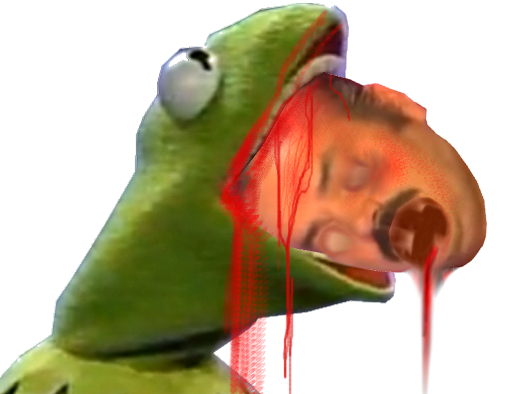 meurtre kermit mange horrible sang mort risitas