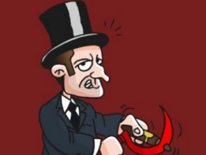 2017 presidentielle juif macron caricature lr