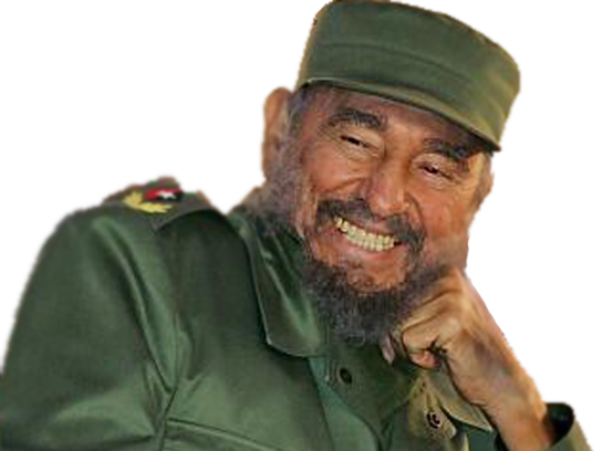 castro rire fidel