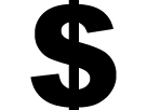 dollar symbole alphabet gras titre