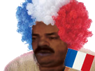 france-black-fan-perruque-moustache-francais-africain-afrique-noir-supporter-drapeau