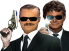 pistolet-black-risitas-agent-mib-secret-arme-police-ovni-men-alien-lunette-fbi-rire-cia-flash-usa-jesus