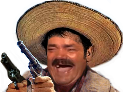 arme risitas cowboy pistolet rire tacos braquage bandit voleur fusil clint western indien tuco mexicain