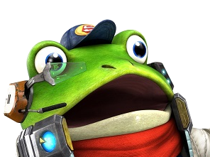 effraye panique starfox tinnova etonne slippy toad zero peur surprise