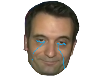 philippot presidentielles debat triste larmes cernes le bfm pen