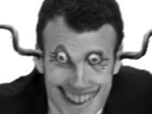 horrible peur politic zoom diabolique macron