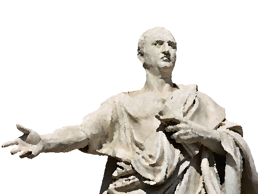 statue risitas reflexion grecque romaine