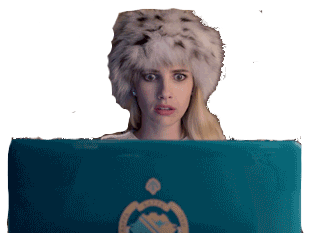 scream emma queens jvc roberts bitchface puke