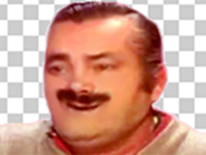 bouche sourire tordue risitas transparent