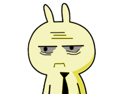 cravate travailleur lapin fatigue ecosmiley esclave jvc