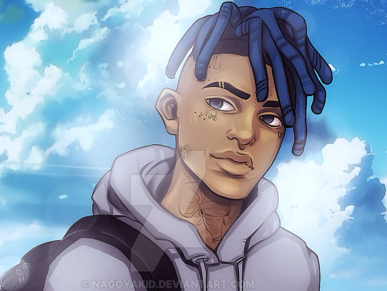 fond xxxtentacion couleur