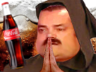 soda-priere-tinnova-religion-jointes-diabetique-saint-bouteille-gros-moine-coca-pretre-obese-diabete-mains-cola-risitas