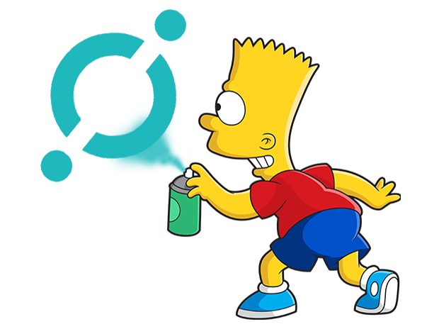 Sticker icon crypto blockchaine simpson risitas iconx icx par NoNameNeeded