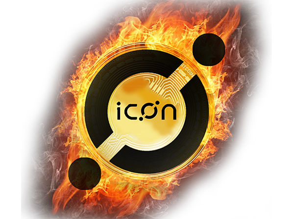 Sticker icx blockchaine iconx icon jvc crypto par NoNameNeeded