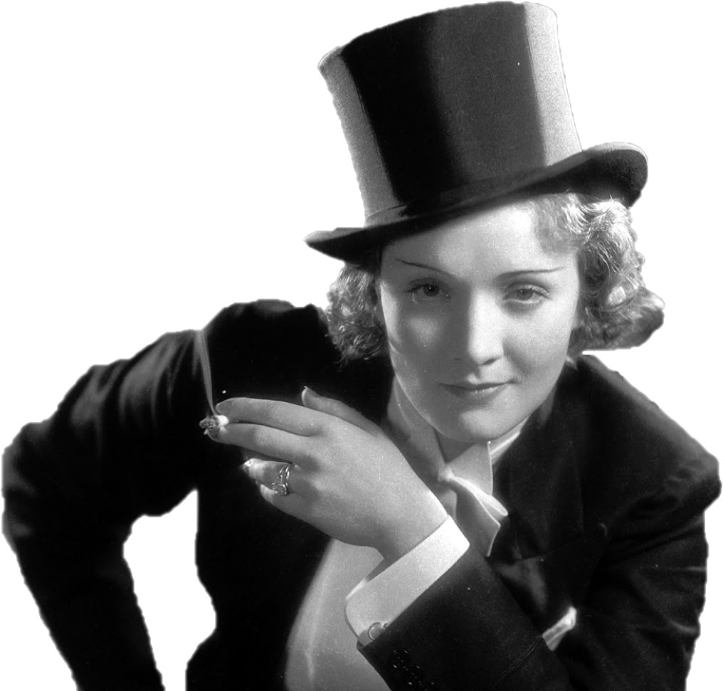 sourire cigarette chapeau dietrich marlene