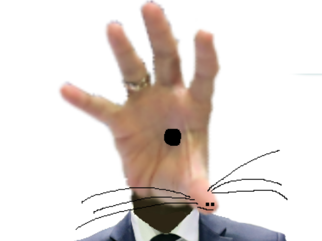 trois zoom animal politic monstre macron mains tete