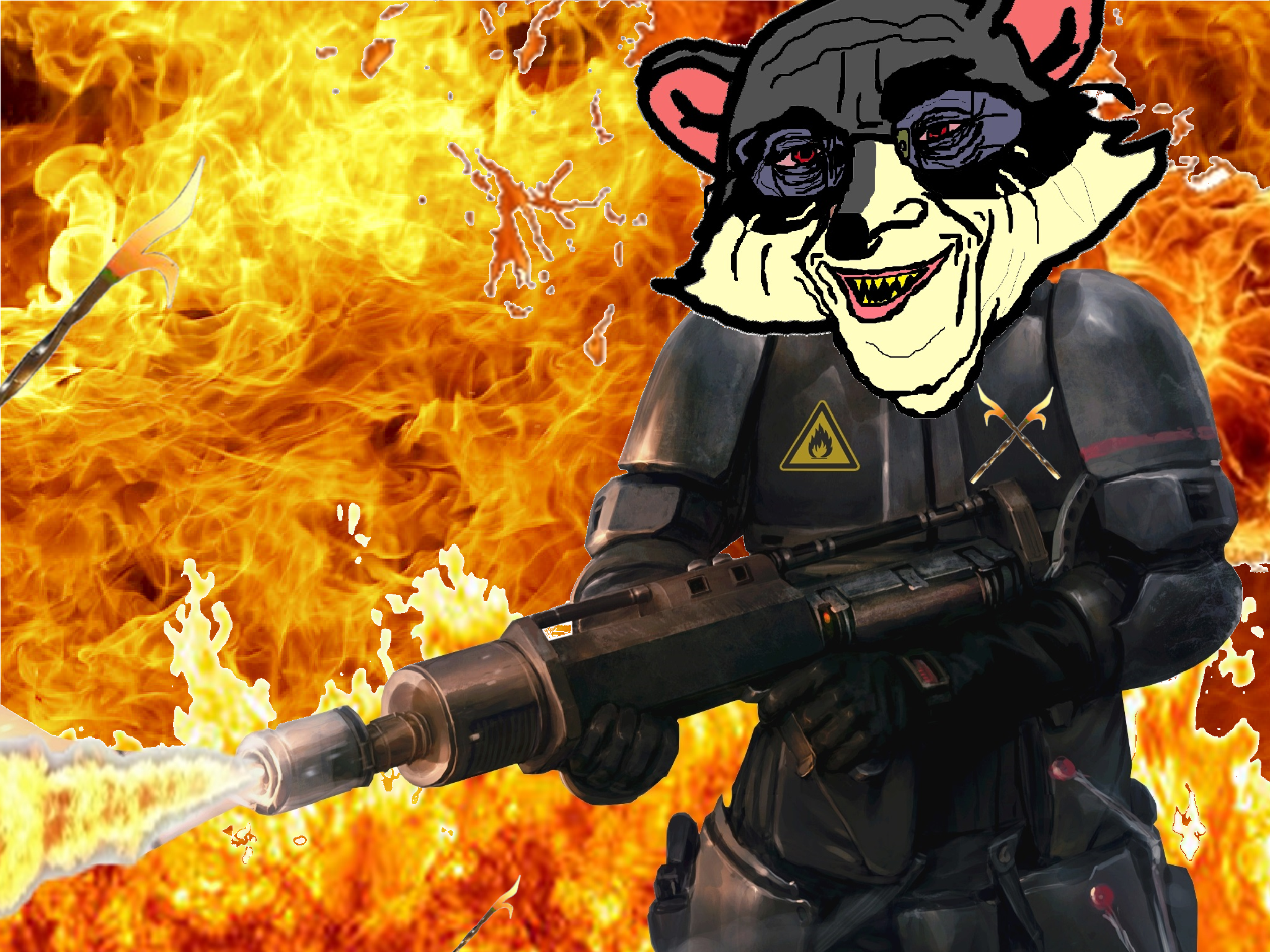 argent ratton lavare lanceflamme enfer sous fric radin econome chaud flammes carmme avare bruler risitas ricje feux pognon feu brule laveur ratty larry flamme juif tison purification lance