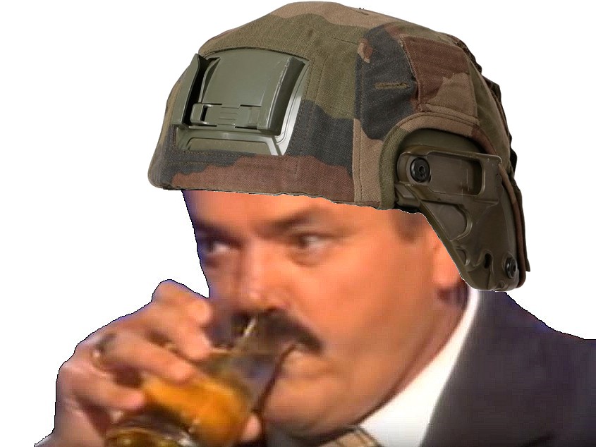 boit soldat serieux shima risitas casque verre armee