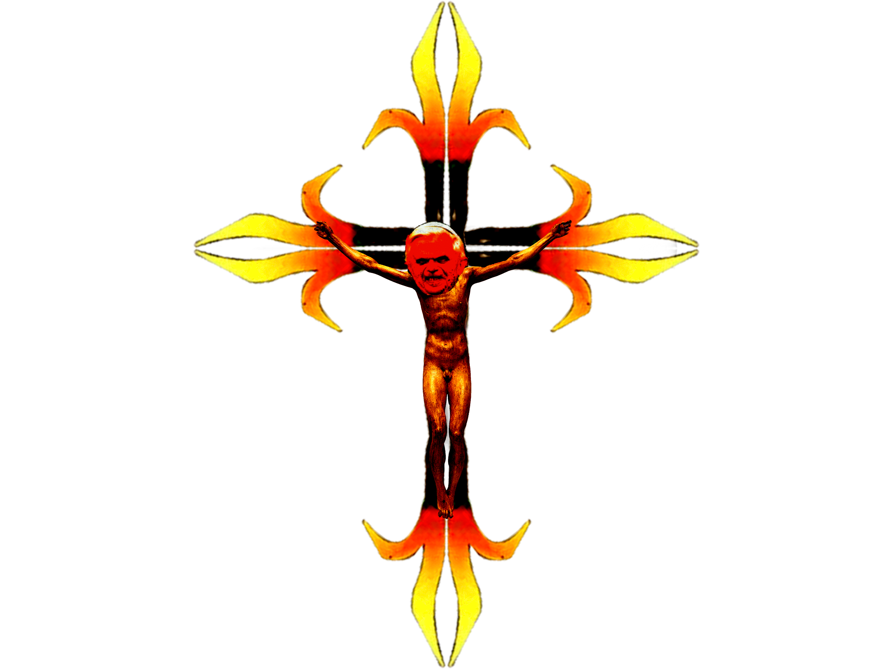 eglise 666 jesus dieu tison demon belzeboth monstre enfer cathos bienveillant creature sataniste mal malefique du prete satan croix pape risitas diable