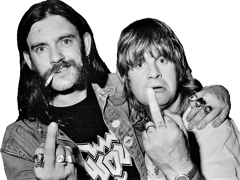 rock osbourne ozzy kilmister fuck lemmy sauteries
