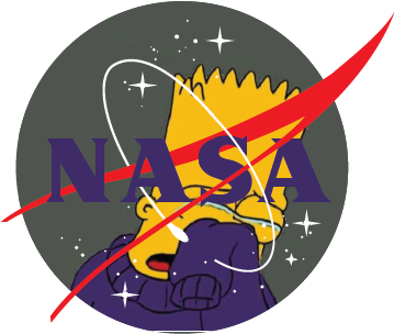 logo aesthetic qqeeqq space sad bart simpson nasa