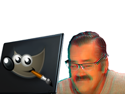 image logiciel tinnova ordinateur gimp pc jean montage risitas stickers photo
