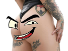 other-butt-h22-metal-cul-cuir-tatouage-nevermind
