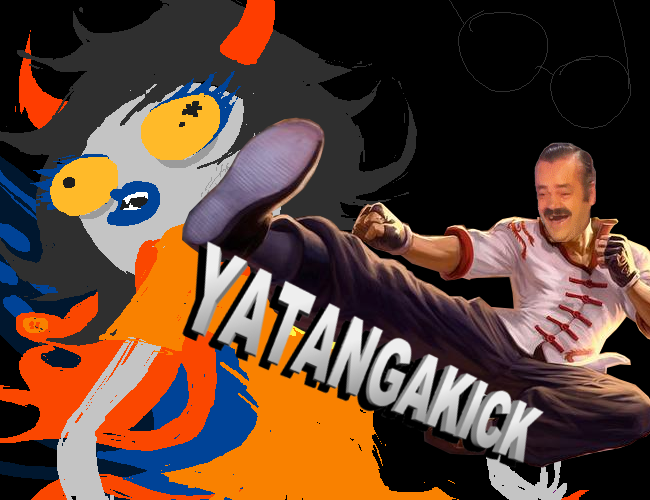 owned yatangaki yatangakick vriska pied de coup kick risitas homestuck