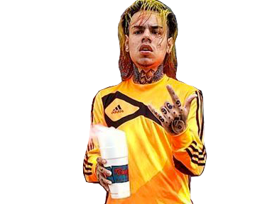 Sticker rappeur us 6ix9ine other 69 rap par El_Guirri