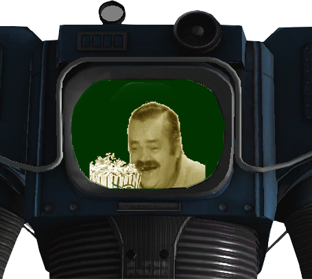 fallout house risitas securitron pop corn