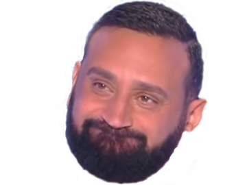 Sticker risitas debile tpmp hanouna par mankindjack