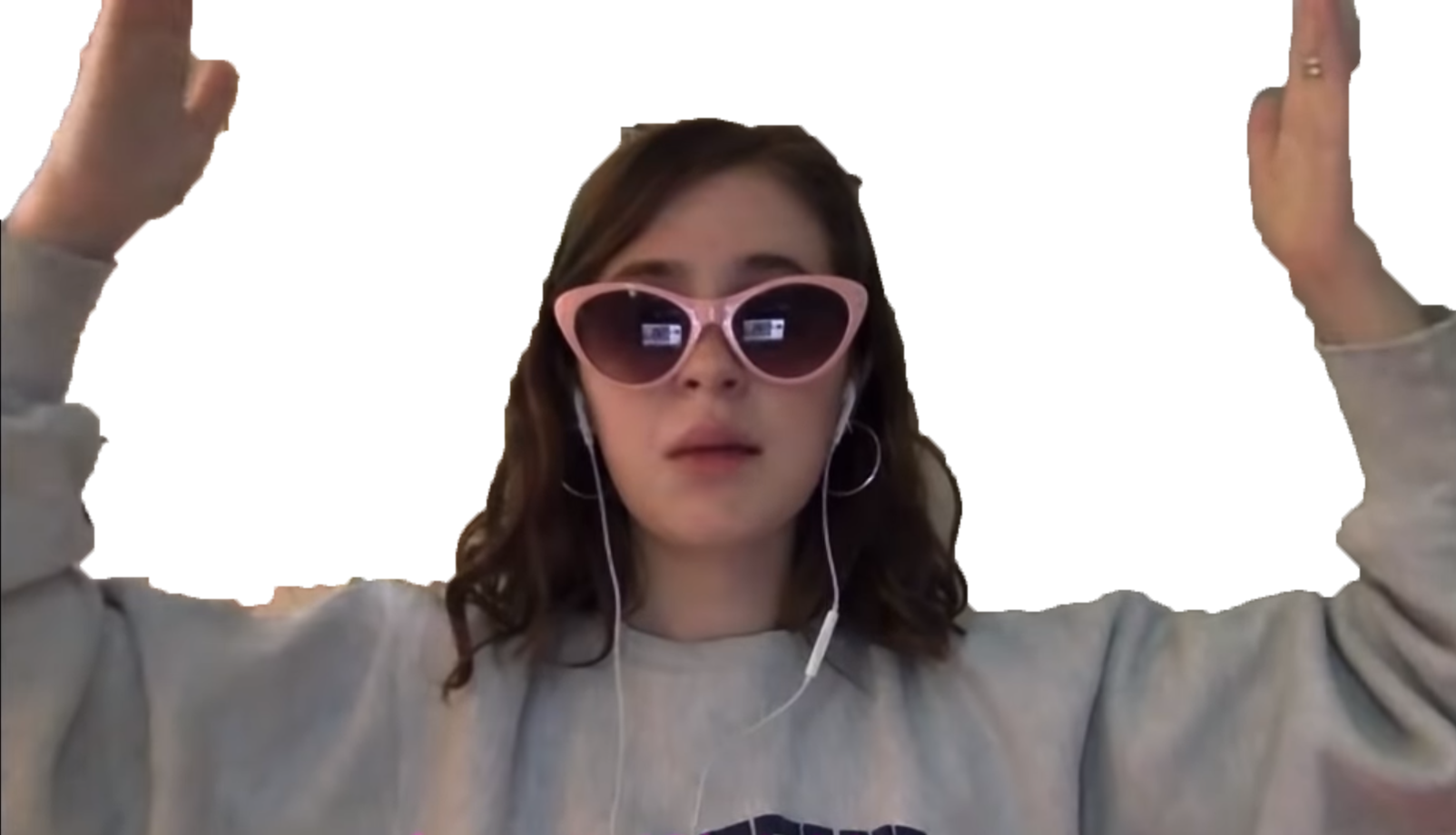 lunettes mains clairo