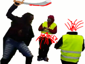 gilet decapite politic jaunes