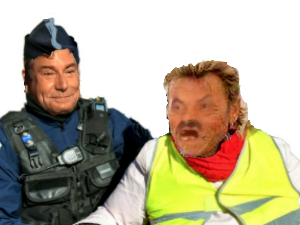 risitas jaune gendarme jesus gilet
