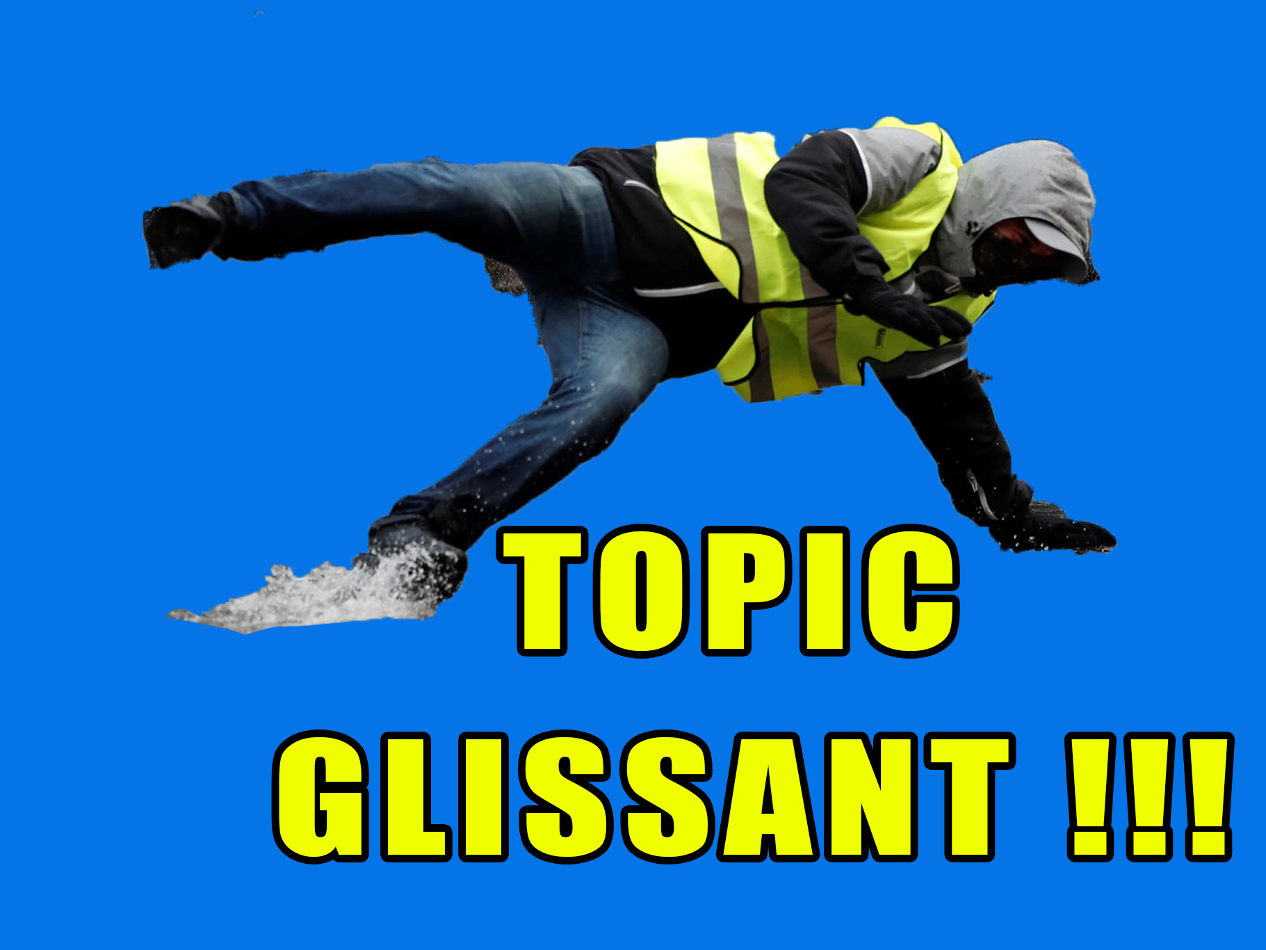 glissade gilet jaune