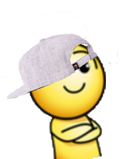 Sticker casquette hap risitas qlf par CobalteyX12