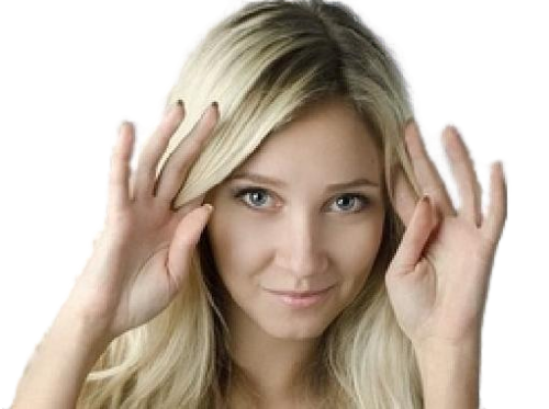 Sticker other blonde fille salut par Tromperie