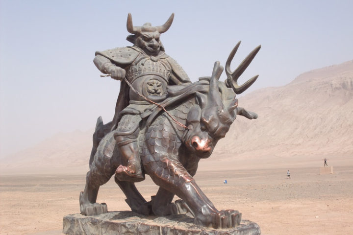 taoisme mowang niu statue demon chine risitas taureaux
