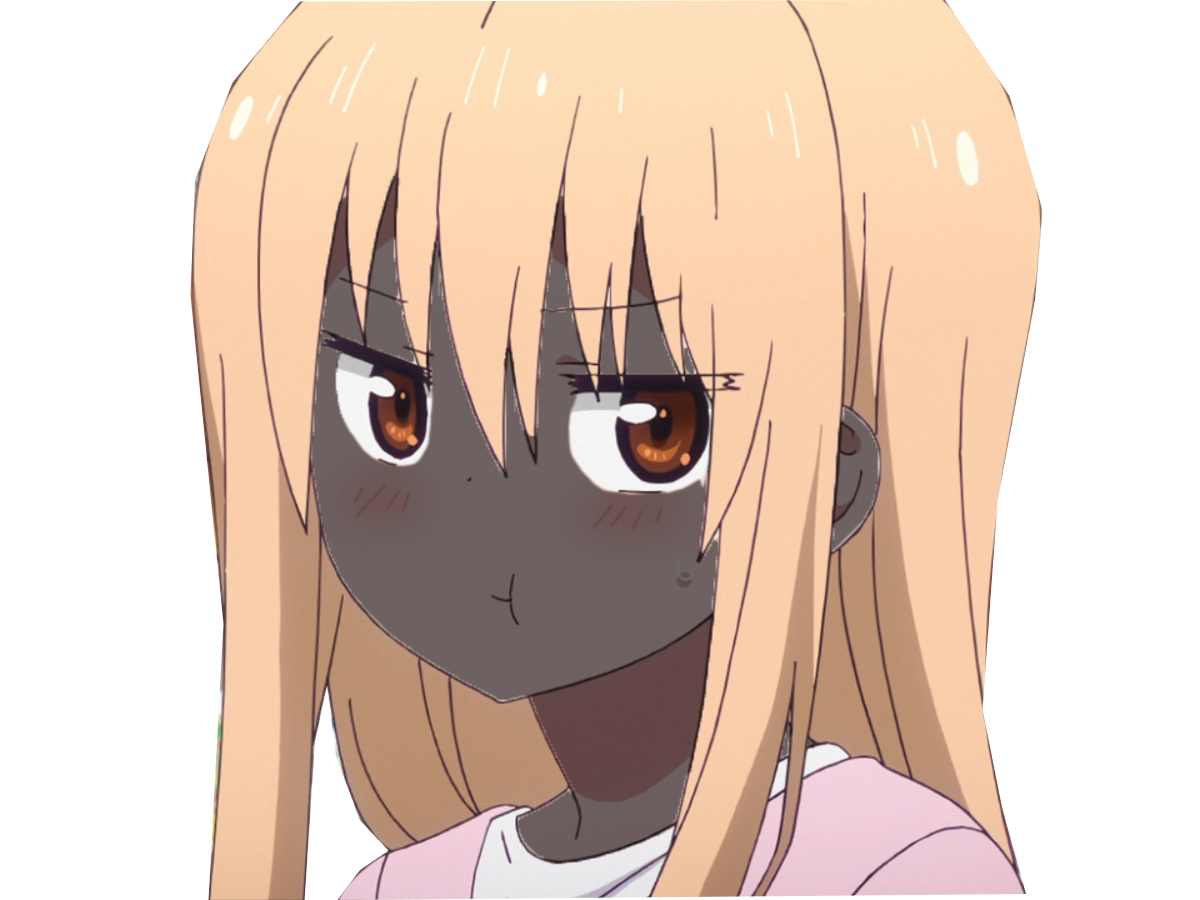 Sticker noir umarunoir kikoojap umaru par catchthedrift