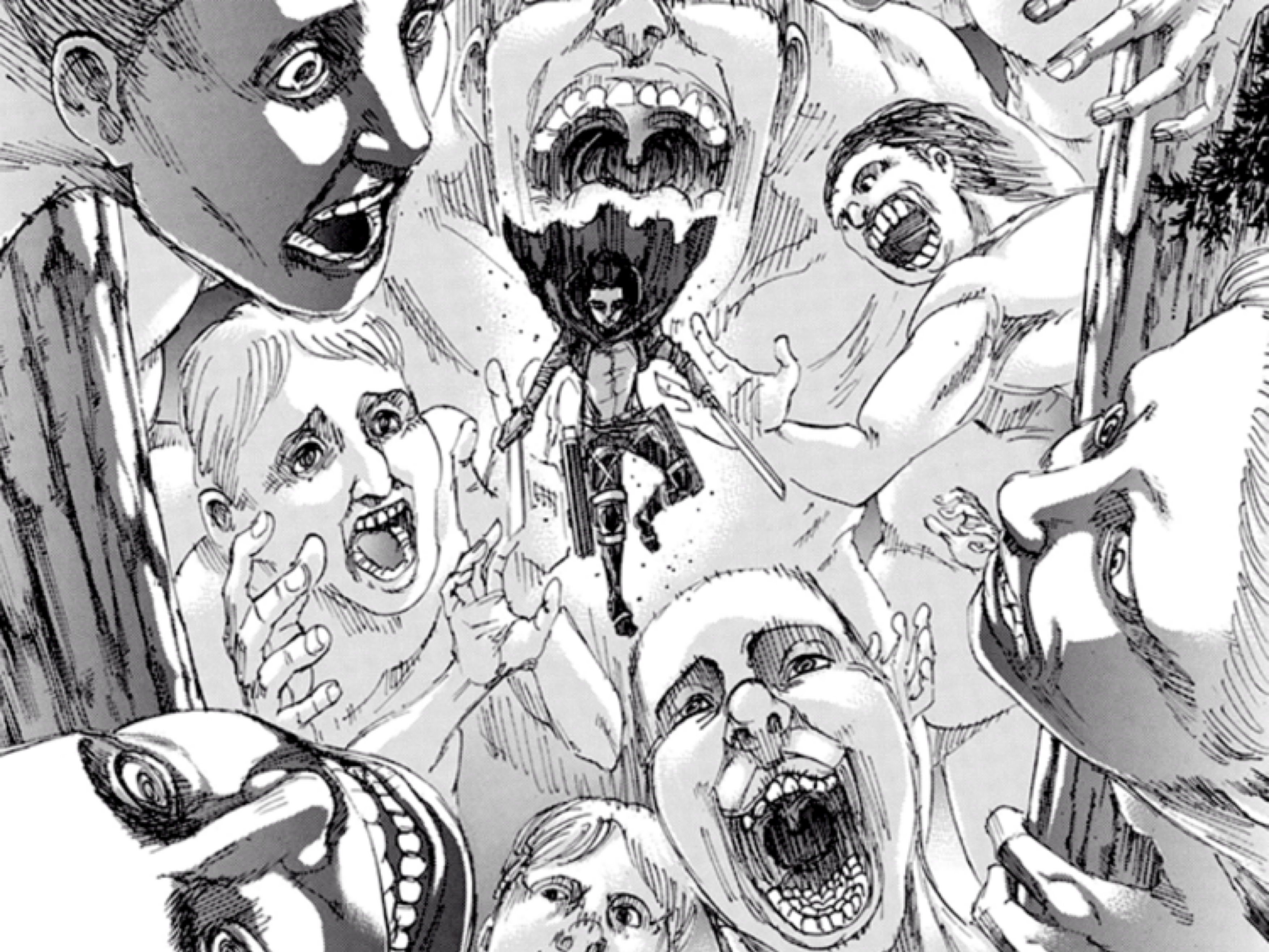 Sticker isayama manga risitas titan attack on kyojin attaque hajime monstre no des titans shingeki snk par Noctissou2