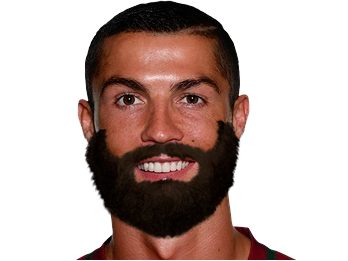 ronaldo other barbe moustache