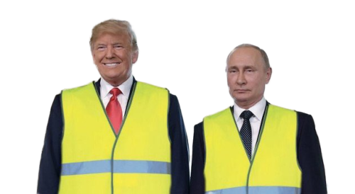 donald unis russie maitres gilets jaunes du monde etats gj vladimir poutine usa gilet rire jaune trump sourire politic