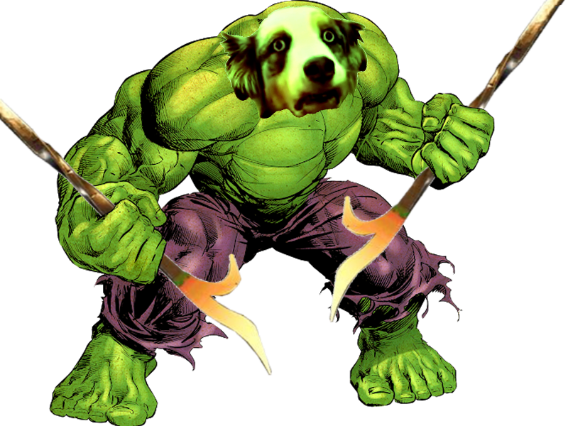 bizarre fou hulk louche dog toutou chien hulkochien transcendence potestaquisiteur tison
