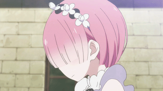 smile gif waifu rezero ram anime kikoojap pouki