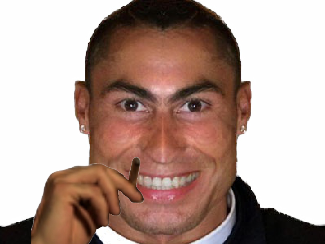 miroir cristiano ronaldo cr7 sourire