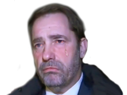 ilan emotion politic christophe juif castaner pleure triste halimi larme gaztamer