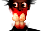Sticker risitas creepy immondice par Jzuo